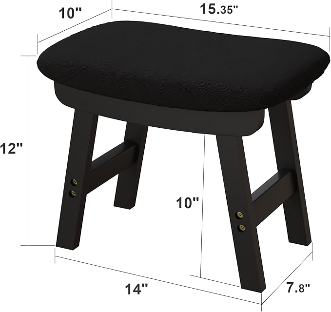 Small Ottoman Foot Rest, Bedroom & Kitchen - Image 3