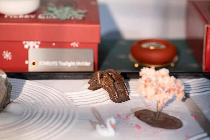 Zen Garden Sakura Pagoda Bridge Landscape Stone Set - Image 5