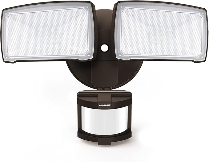 LEPOWER 30W LED Security Lights Motion Sensor Light Outdoor, 3200LM Motion by LEPOWER