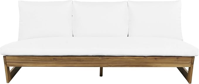 Christopher Knight Home Wicos Modern Acacia Wood Outdoor Sofa - Image 4
