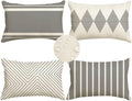 RABUSOFA Outdoor Pillows Covers 12x20 inch Waterproof by RABUSOFA