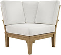 Modway EEI-1146-NAT-WHI-SET Marina Premium Grade A Teak Wood Outdoor Patio by Modway