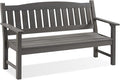 Psilvam 3-Person Outdoor Memorial Bench, All-Weather Poly Lumber Garden Bench by PsilvamGardenFurniture