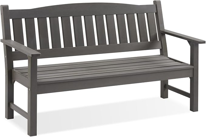 Psilvam 3-Person Outdoor Memorial Bench, All-Weather Poly Lumber Garden Bench by PsilvamGardenFurniture