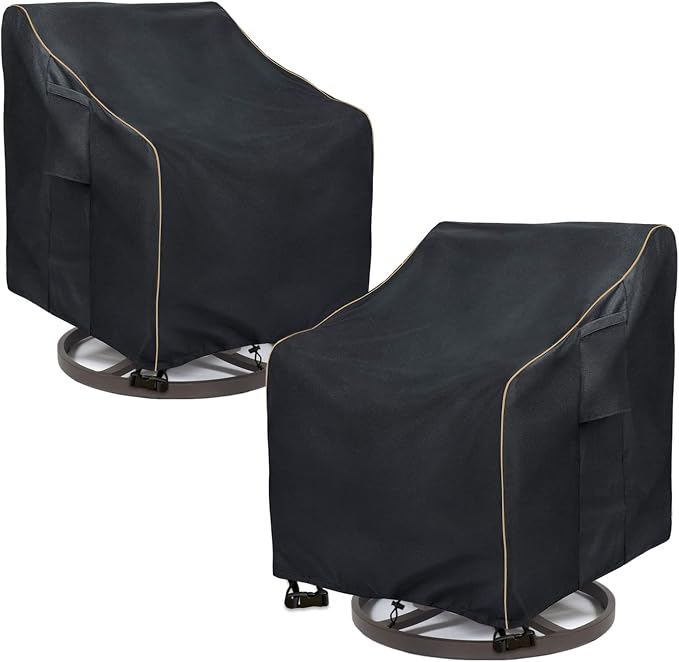 Outdoor Swivel Lounge Chair Cover 2 Pack, 100% Waterproof Heavy Duty Outdoor by LSongSKY