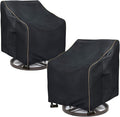 Outdoor Swivel Rocker Chair Cover 2 Pack, Patio Swivel Chair Covers by LSongSKY