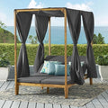 Merax Outdoor Sofa Bed for Patio, Patio Outdoor Canopy Daybed by Merax