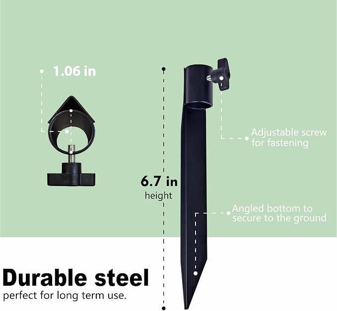 Outdoor Metal Stakes for Ground, Garden Stakes for Lights, Used for Replacement - Image 2