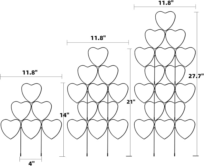 Garden Plant Trellis for Indoor Plants, Stackable Heavy Duty Metal Trellis - Image 2