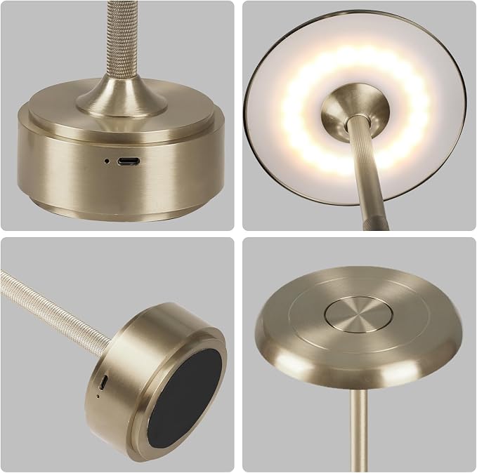 5200mAh Rechargeable Cordless LED Table Lamps Touch Sensor Light, 3-Levels - Image 3