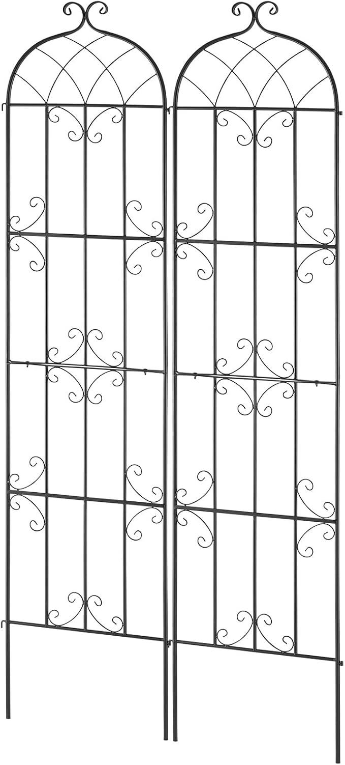 VEVOR Garden Trellis for Climbing Plants, 87 x 20 in, 2 Packs Rustproof Metal - Image 9