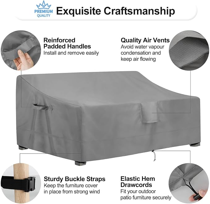 OutdoorLines Outdoor Waterproof Patio 4-Seater Couch Cover - Image 5