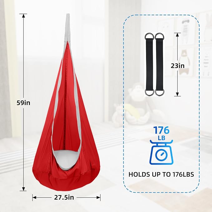 ids Swing Seat Hammock Chair Indoor Outdoor Hanging Chair - Image 3