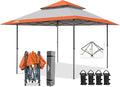 EAGLE PEAK 13x13 Straight Leg Pop Up Canopy Tent Instant Outdoor Canopy Easy by EAGLEPEAK