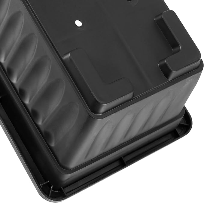 6 Pack 17 Inch Flower Window Box, Plastic Vegetable Planters Long Pots - Image 3