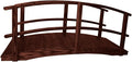 8 FT MAHOGANY Amish Made Garden Bridge by Unknown