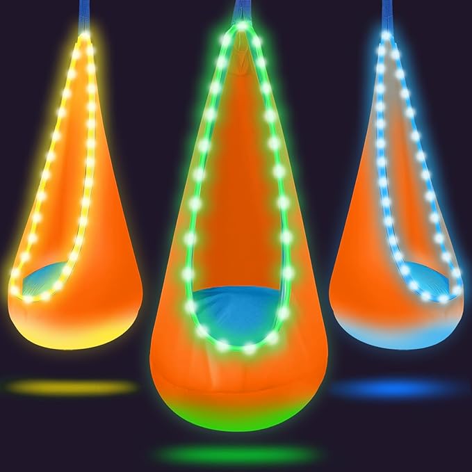 Light Up Swing Chair Hammock Chair Indoor Outdoor by TRAVELBAIC