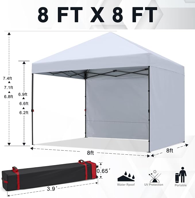 COOSHADE Pop Up Canopy Tent 8x8 - Image 5
