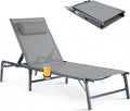 Foldable Chaise Lounge Chair by HOMELYM