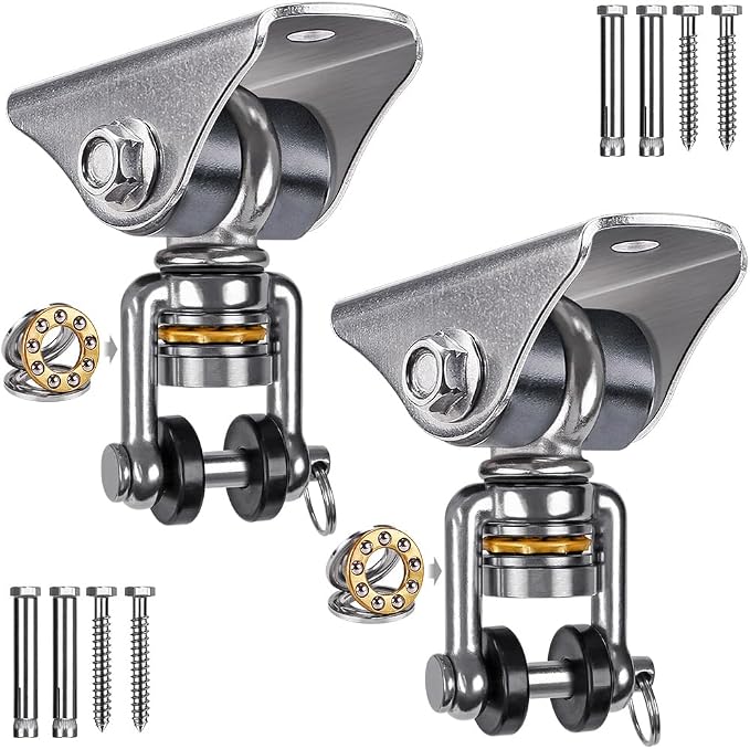 SELEWARE Anti-Squeaking Swing Hanger Stainless Steel Swing Hook Bearing Inside by SELEWARE