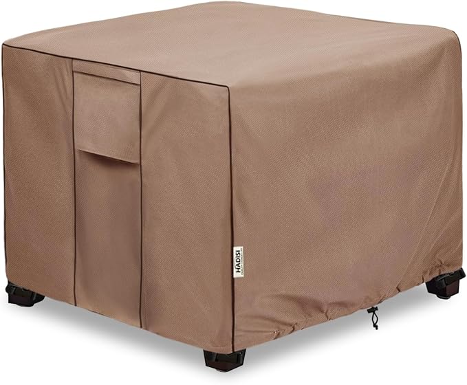Patio Ottoman Cover Waterproof Square Outdoor Small Side Table Covers, Outdoor by Hadisi
