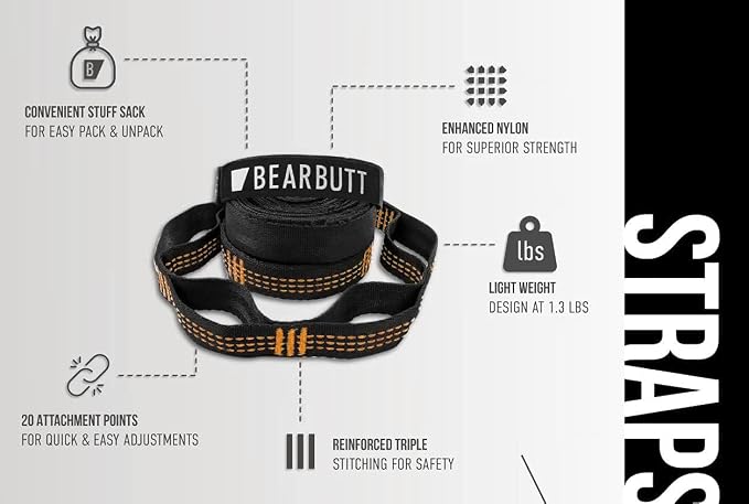 Bear Butt Kodiak Hammock Straps - Image 2