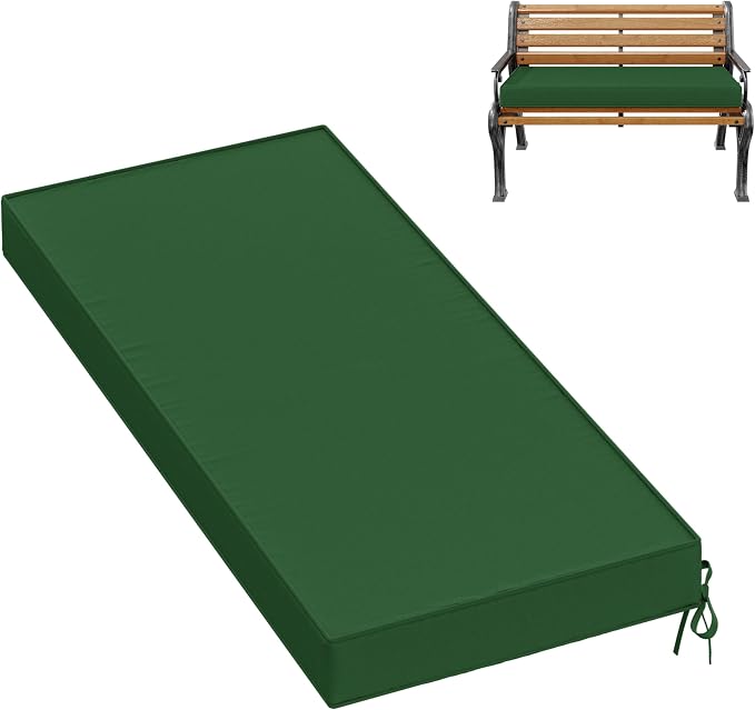 Premium Outdoor Bench Cushions for Patio Furniture 3.5inches Memory Foam Bench by Pakunoda