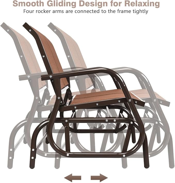 Giantex Swing Glider Chair 48 Inch - Image 6