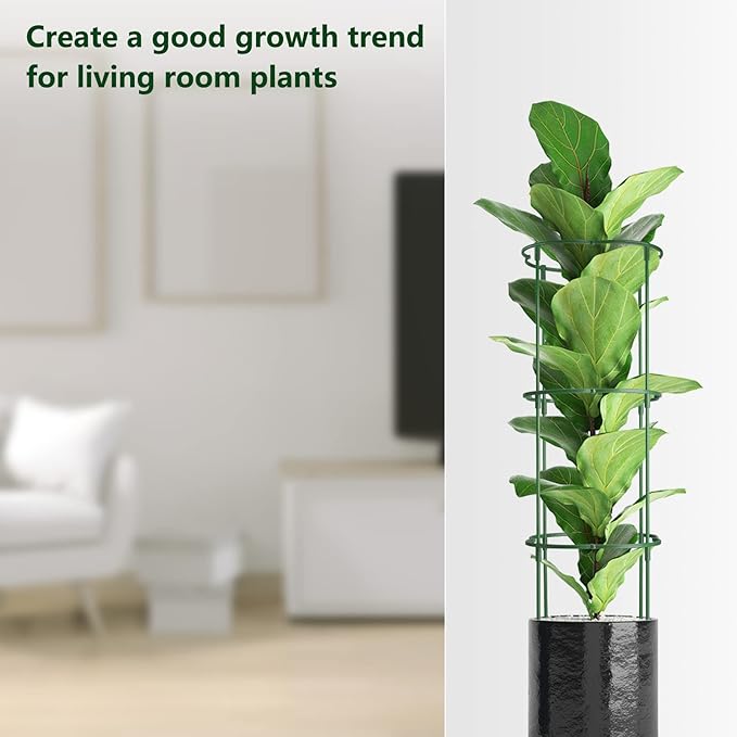36 Packs Plant Support Stake, Half Round Stackable 3 Tier Garden Flower Support - Image 5