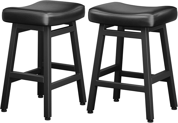 Counter Height Bar Stools Set of 2, 24 Inch Barstools - Image 9