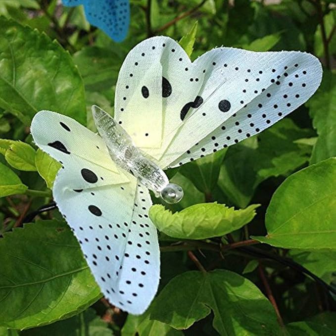 Butterfly Solar String Lights Outdoor, Waterproof 12 LED Solar Fairy Lights - Image 8