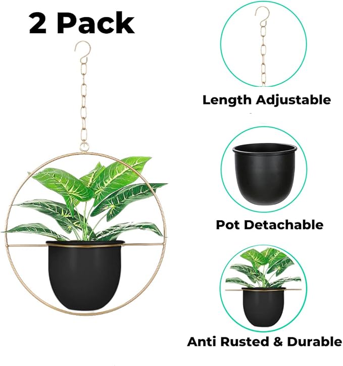 2 Pack Hanging Planters for Indoor Plants - Image 5