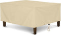 SunPatio Outdoor Ottoman Cover, Heavy Duty Waterproof Rectangular Coffee Table by SunPatio