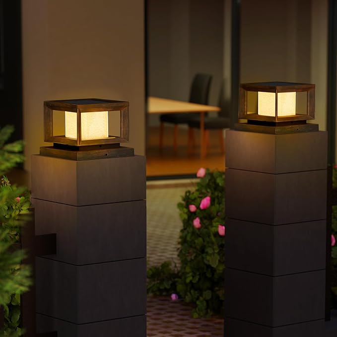 Mlambert 10 Pack Solar Post Lights Outdoor, Waterproof Fence Cap Lights - Image 8