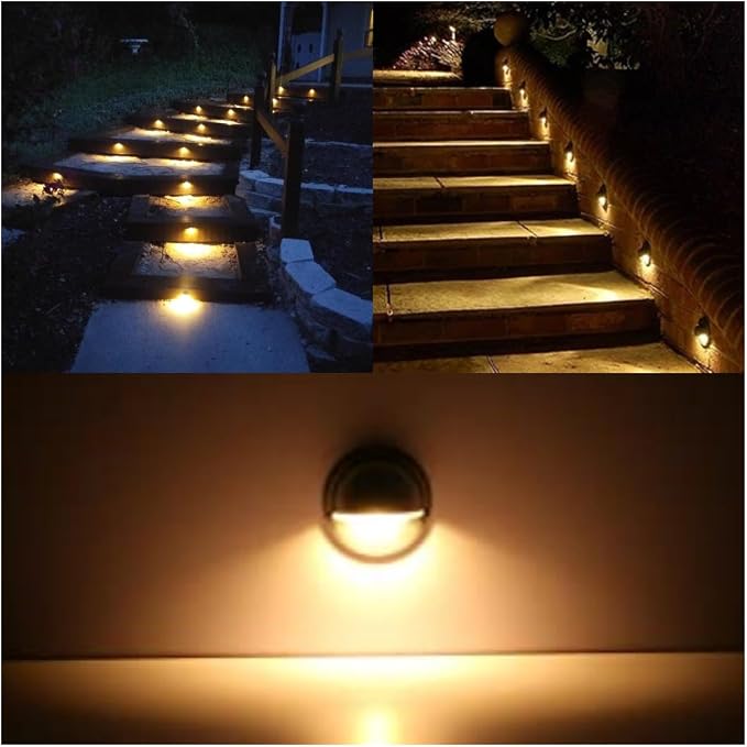 FVTLED Pack of 10 Warm White Low Voltage LED Deck Lights kit Φ1.38 Outdoor - Image 6