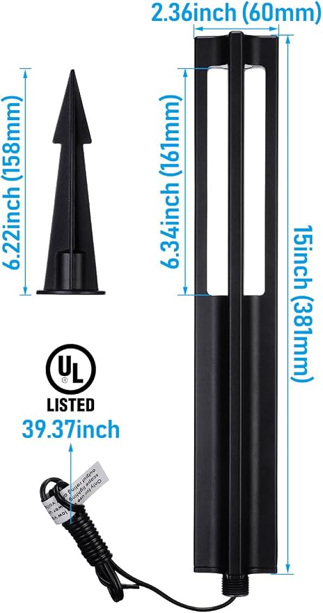 LEONLITE 10-Pack Low Voltage Landscape Pathway Lights, LED Bollard Path Lights - Image 8