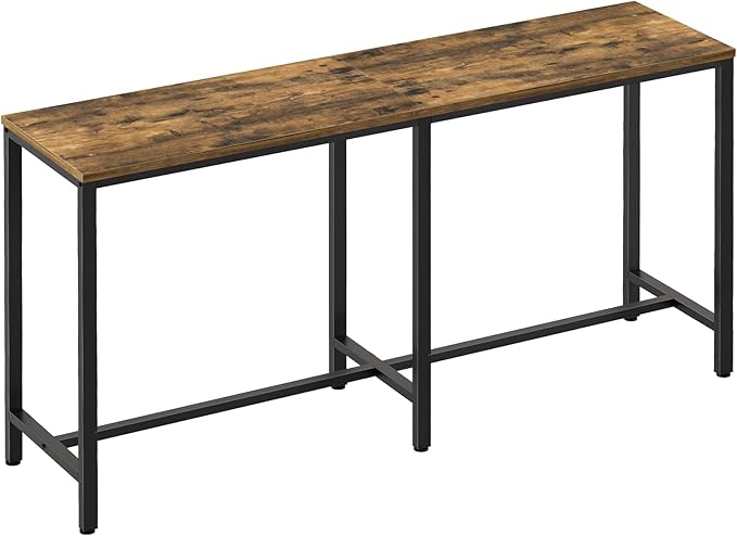 70.8" Long Bar Table, Counter Bar Height Table, High Top Table, Rectangular by Yatiney