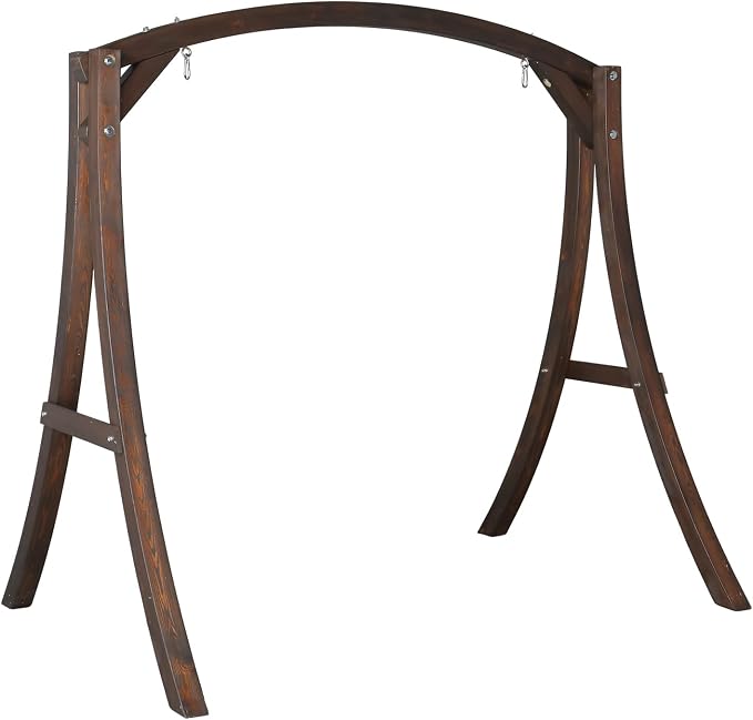VINGLI 5FT Wooden Swing Frame, 1000LBS Heavy Duty A-Frame Porch Swing Stand by VINGLI
