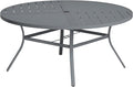 VICLLAX Round Patio Table with Adjustable Umbrella Hole by HOME