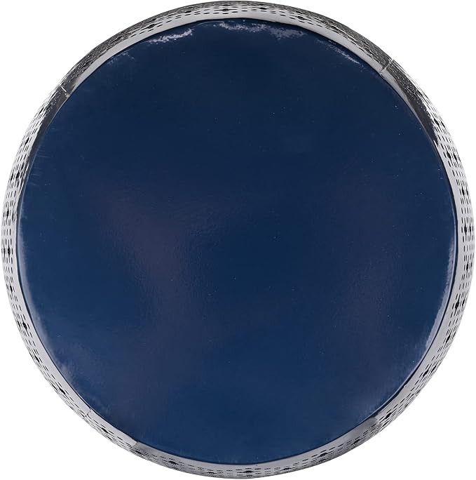 Vipush Outdoor Side Tables, Patio End Table Anti-Rust Metal Round Drum Garden - Image 7