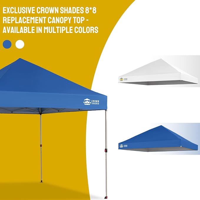 CROWN SHADES 8x8 Canopy Replacement Top - Image 6
