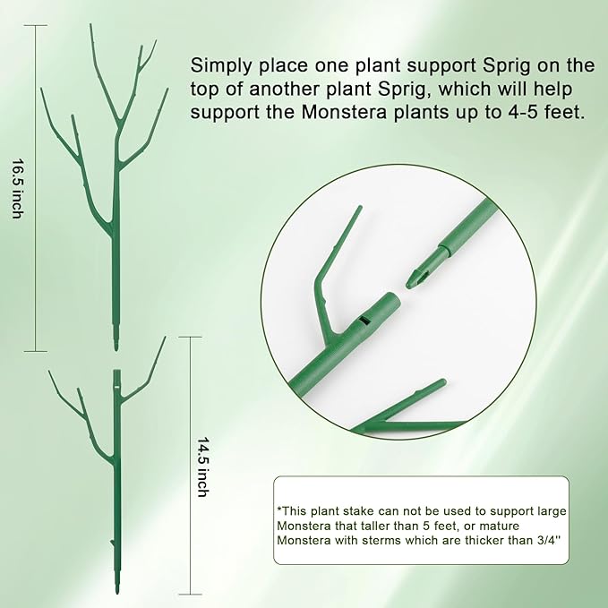 5 Pack Stackable Plant Support Stakes, Climbing Plant Support Structures - Image 2