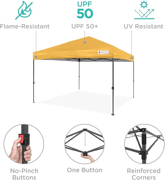Best Choice Products 8x8ft Pop Up Canopy Tent, Outdoor Shade, 1 Person 1 Minute - Image 4