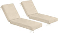 Sundale Outdoor Olefin Chaise Lounge Cushion Set of 2, Water-Resistant Patio by SundaleOutdoor