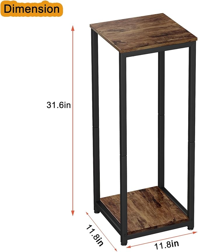 Plant Stand Indoor Corner Tall 2 Tier Metal Modern Flower Storage Plant Shelf - Image 6