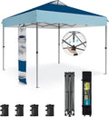 Sophia & William Canopy Tent Pop Up 10x10 ft, One Person Push Set Up Tent by SophiaWilliam