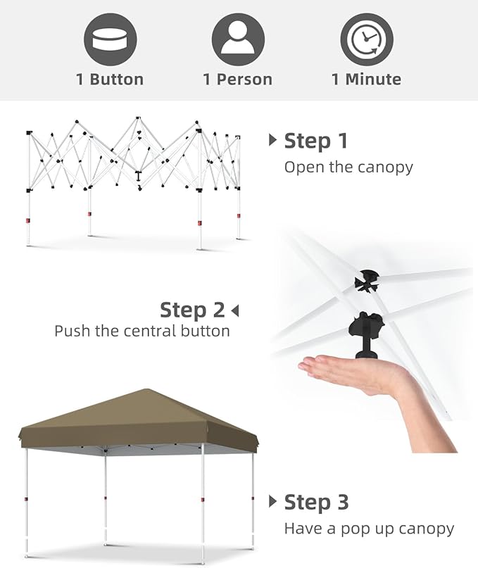GarveeLife 10x10 Pop Up Canopy - Image 3