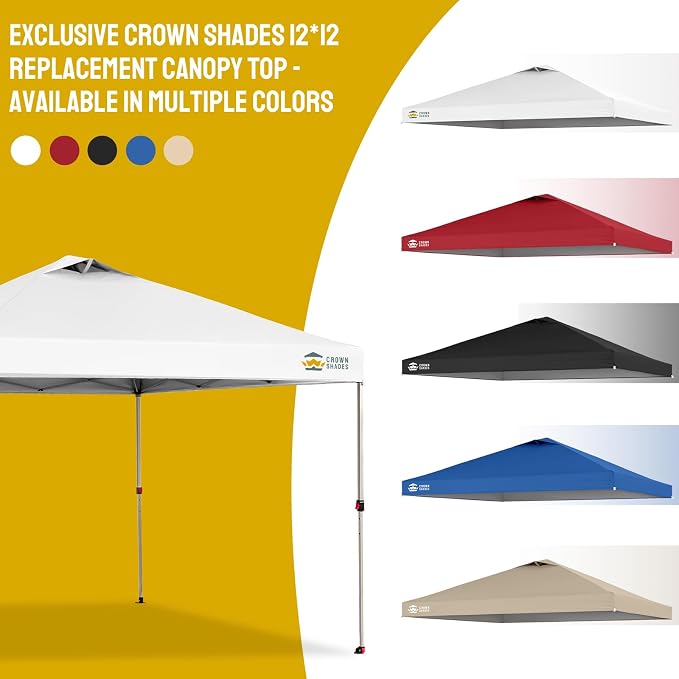 CROWN SHADES 12x12 Canopy Replacement Top - Image 7