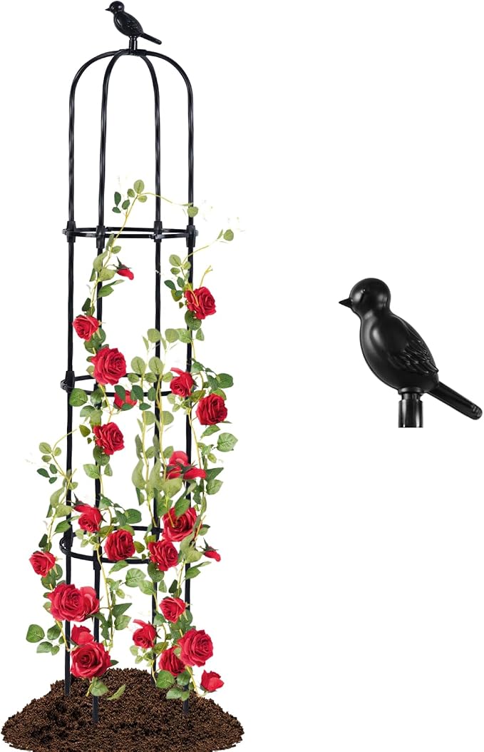 Lalahoni Garden Obelisk Trellis by Thereasonyoulovegardening
