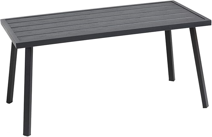 C-Hopetree Small Metal Outdoor Coffee Side Table by C-Hopetree